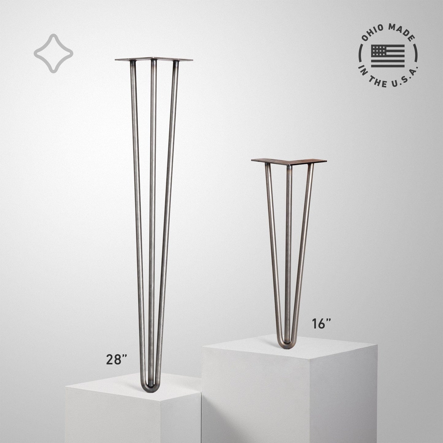 Heavy Duty 3 Rod Hairpin Leg