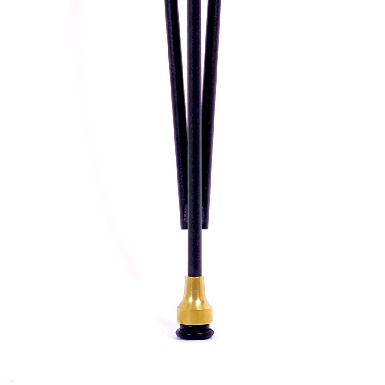 Black and Brass Original Table Leg with Leveler