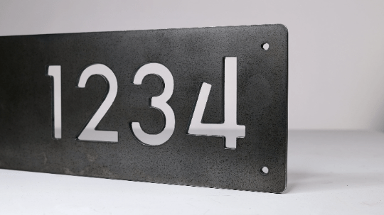 House Numbers Sign- Horizontal