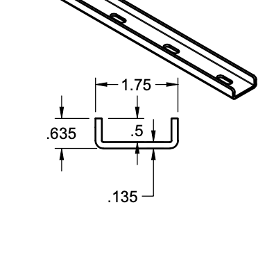 Slab C Channel Low Profile