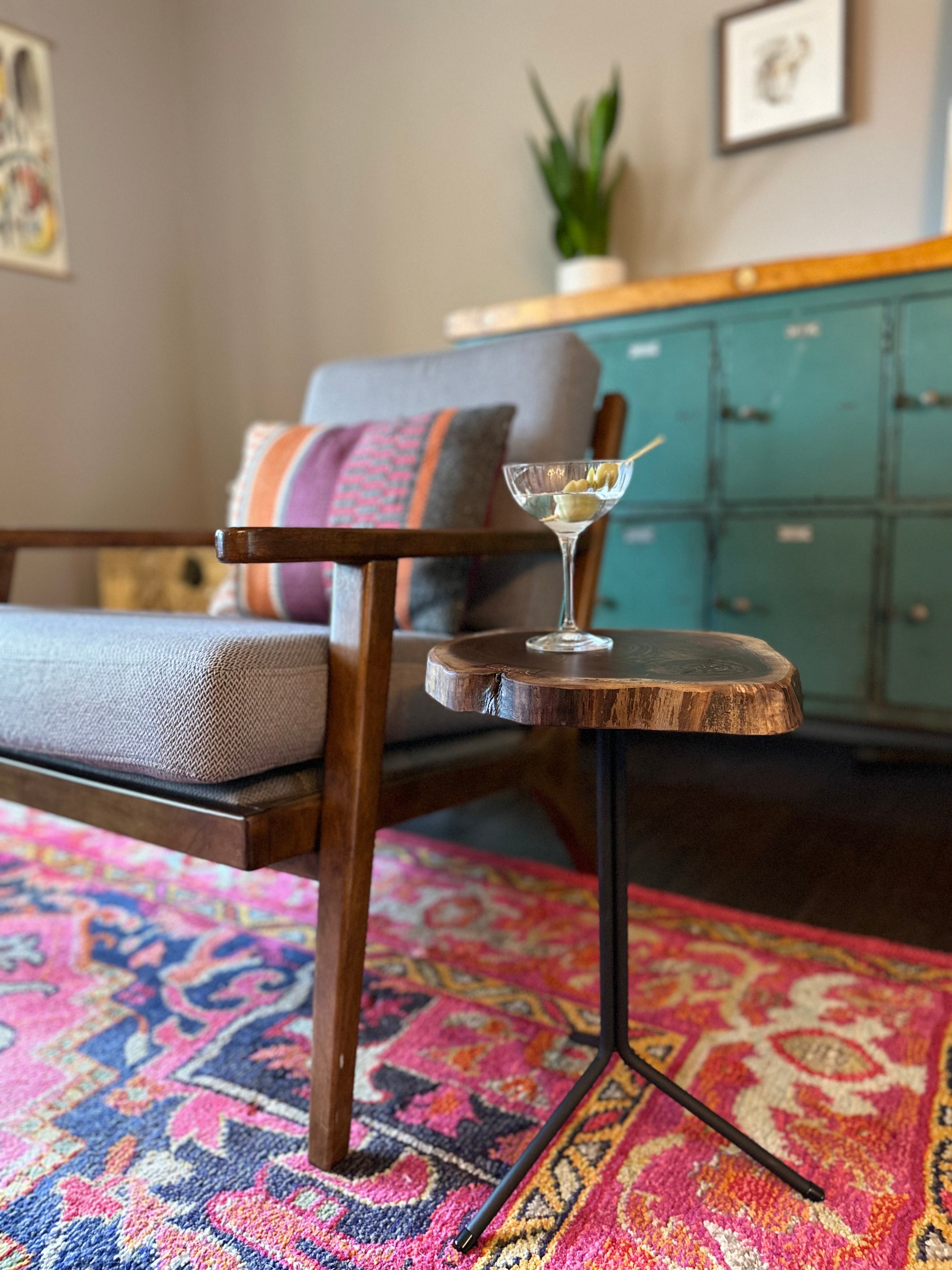 DIY Live Edge Side Table